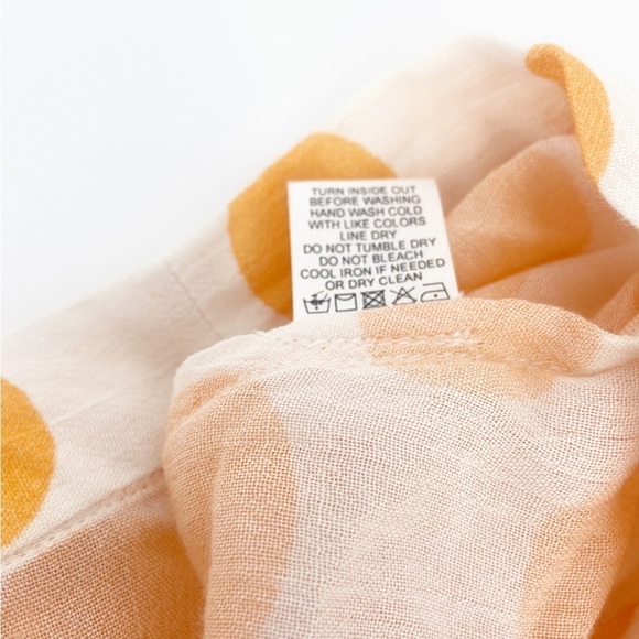 NWT Lovers + Friends Polka Dot Wrap Skirt in Golden Yellow XXS - Picture 11 of 12